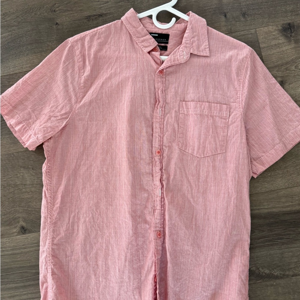 Public Opinion Men's Pink Button-Up Shirt